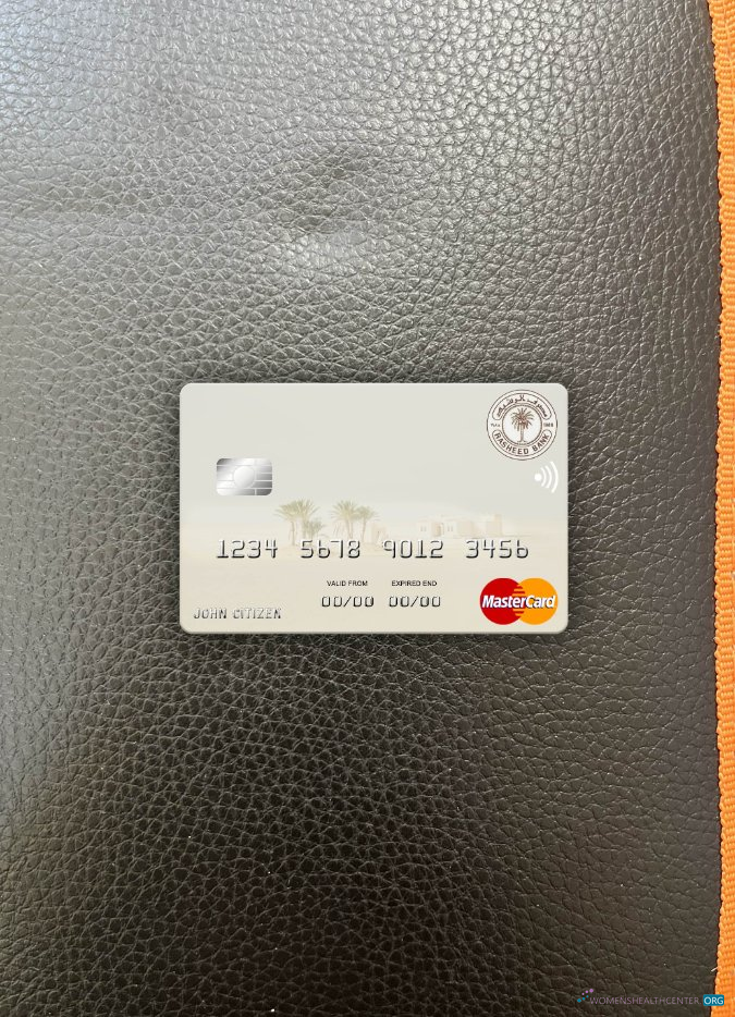 Download Iraq Rasheed Bank mastercard photolook front Photoshop template